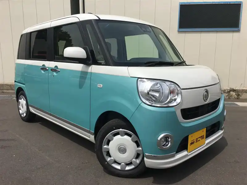 カタログ画像：ムーヴキャンバス（MOVE CANBUS） Ｘメイクアップリミテッド ＳＡⅢ 2018年9月 5BA-LA810S 660cc パールホワイトIII×ファインミントメタリック 燃費19.6km / l メイン