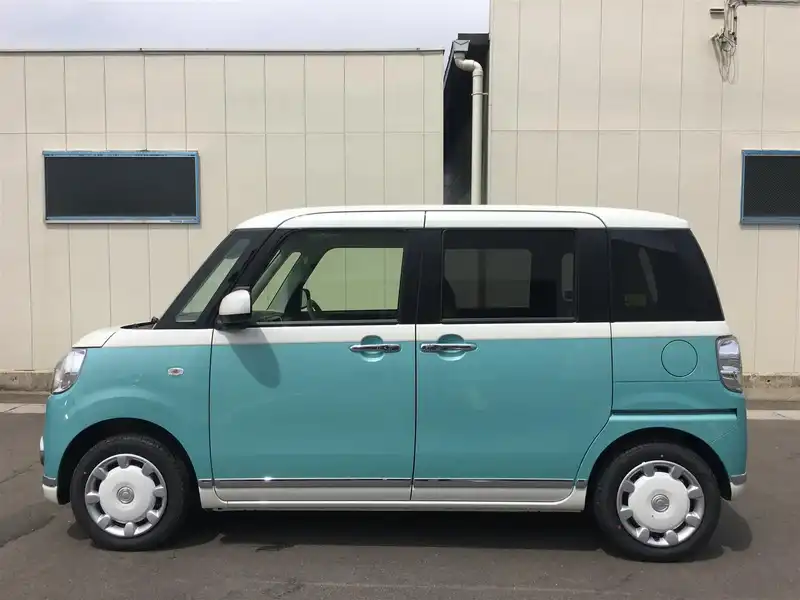 カタログ画像：ムーヴキャンバス（MOVE CANBUS） Ｘメイクアップリミテッド ＳＡⅢ 2018年9月 5BA-LA800S 660cc パールホワイトIII×ファインミントメタリック 燃費20.6km / l 外装