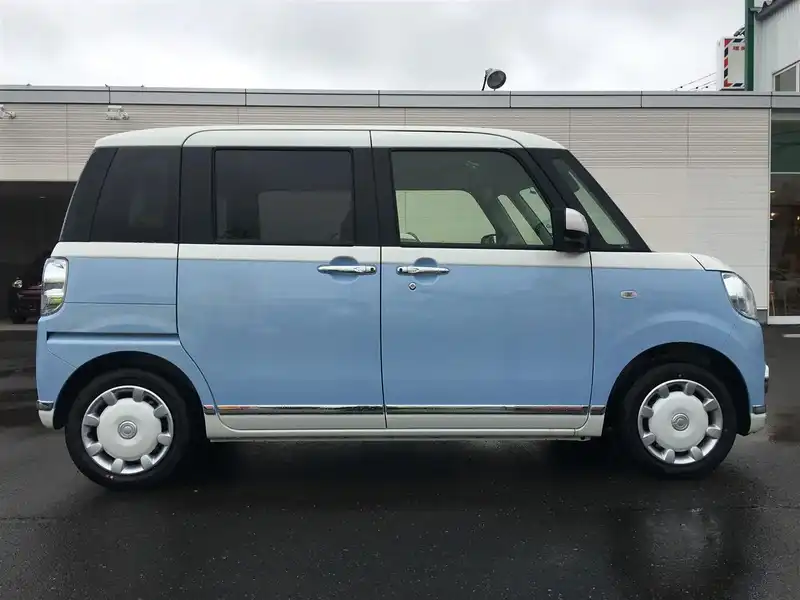 カタログ画像：ムーヴキャンバス（MOVE CANBUS） Ｘメイクアップリミテッド ＳＡⅢ 2018年9月 5BA-LA810S 660cc パールホワイトIII×ファインミントメタリック 燃費19.6km / l 外装