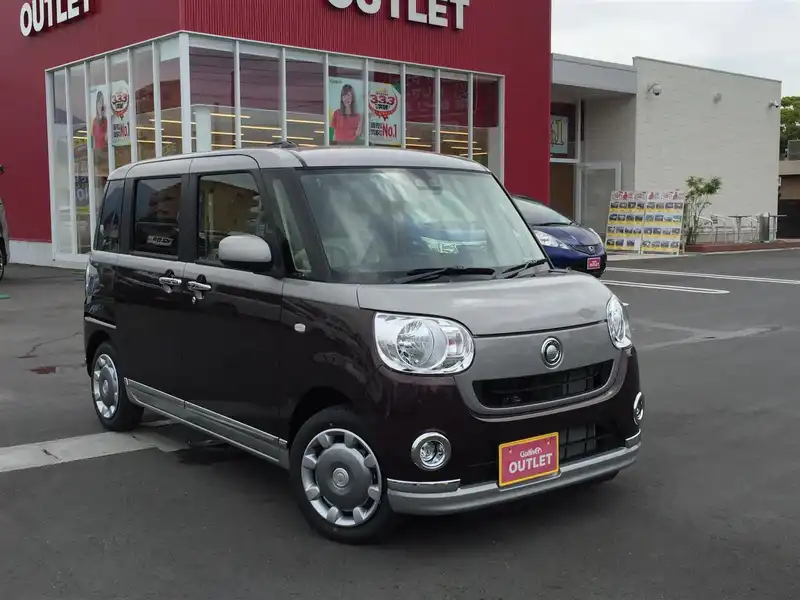 カタログ画像：ムーヴキャンバス（MOVE CANBUS） Ｘメイクアップリミテッド ＳＡⅢ 2018年9月 5BA-LA810S 660cc スムースグレーマイカメタリック×プラムブラウンクリスタルマイカorプラムブラウンクリスタルマイカ 燃費19.6km / l メイン（その他）