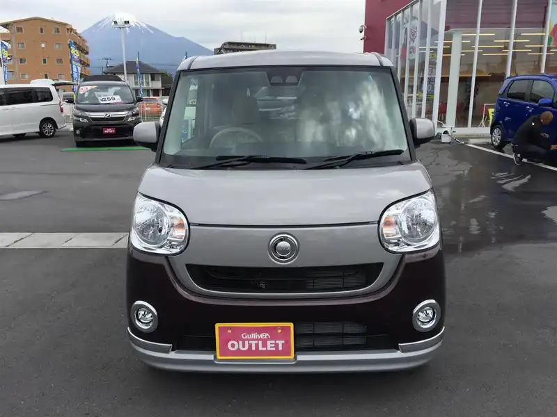 カタログ画像：ムーヴキャンバス（MOVE CANBUS） Ｘメイクアップリミテッド ＳＡⅢ 2018年9月 5BA-LA800S 660cc スムースグレーマイカメタリック×プラムブラウンクリスタルマイカorプラムブラウンクリスタルマイカ 燃費20.6km / l フロント