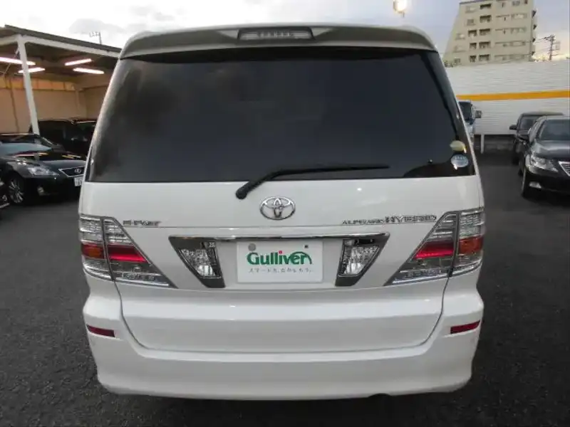 10034708 | カタログ画像：アルファードハイブリッド（ALPHARD HYBRID） Ｇエディション 2006年6月 DAA-ATH10W 2400cc ホワイトパールマイカ バック