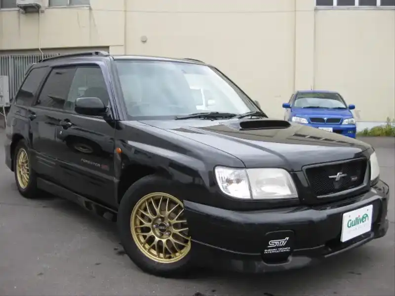 10003421 | カタログ画像：フォレスター（FORESTER） Ｓ／ｔｂ－ＳＴｉⅡ リミテッド 2001年10月 GF-SF5 2000cc ブラック・マイカ メイン（その他）