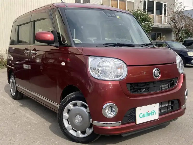 カタログ画像：ムーヴキャンバス（MOVE CANBUS） Ｇ ＳＡⅢ 2019年10月 5BA-LA800S 660cc ファイアークォーツレッドメタリック 燃費20.6km / l メイン