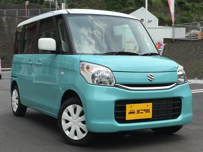 カタログ画像：スペーシア（SPACIA） Ｘ 2015年5月 DAA-MK42S 660cc フレンチミントパールメタリック ホワイト２トーンルーフ 燃費32.0km / l メイン（その他）