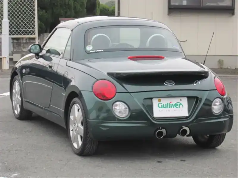 カタログ画像：コペン（COPEN） アクティブトップ 2002年6月 LA-L880K 660cc ＤＣ・ダークグリーンマイカ 燃費15.2km / l  バック