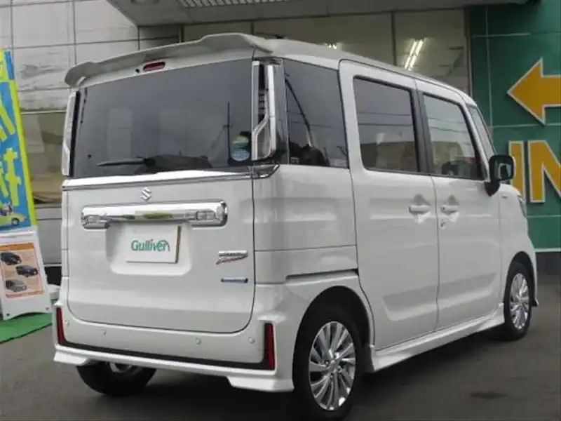 カタログ画像：スペーシアカスタム（SPACIA CUSTOM） ハイブリッドＧＳ 2020年8月 5AA-MK53S 660cc ピュアホワイトパール 燃費21.2km / l 外装