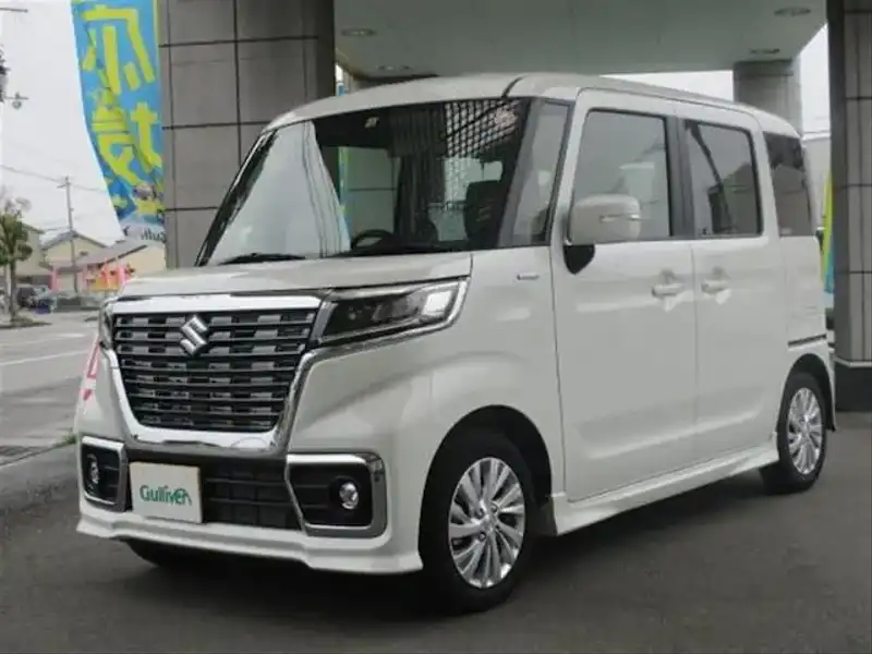 カタログ画像：スペーシアカスタム（SPACIA CUSTOM） ハイブリッドＧＳ 2020年8月 5AA-MK53S 660cc ピュアホワイトパール 燃費21.2km / l 外装