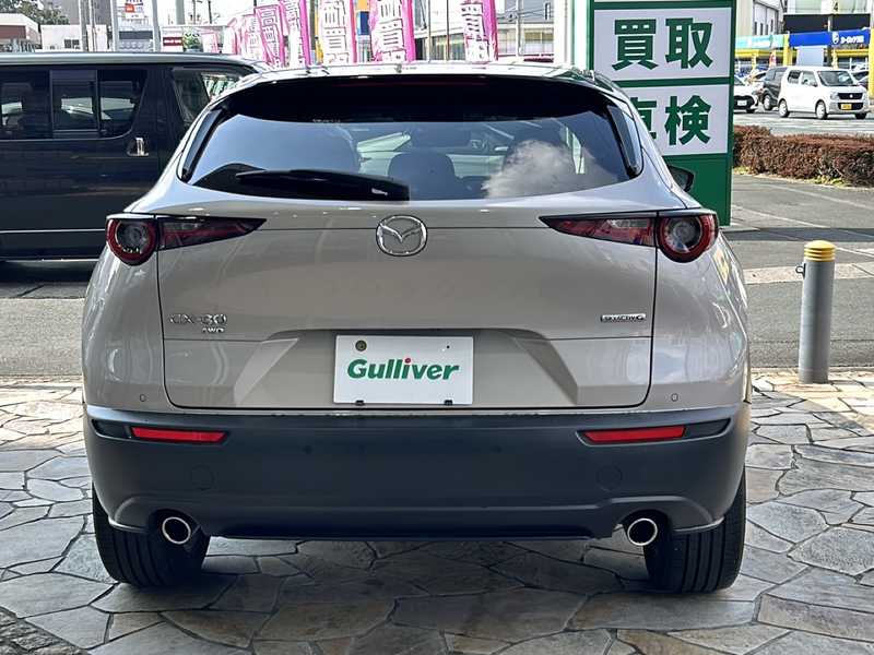 カタログ画像：ＣＸ－３０（CX-30） ＸＤ ブラックセレクション 2024年12月 3DA-DM8R 1800cc プラチナクォーツメタリック 燃費19.5km / l バック