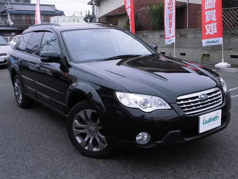 カタログ画像：レガシィツーリングワゴン（LEGACY TOURING WAGON） ２．５ｉ スマートセレクション 2008年10月 DBA-BP9 2500cc オブシディアンブラック・パール 燃費13.0km / l  メイン