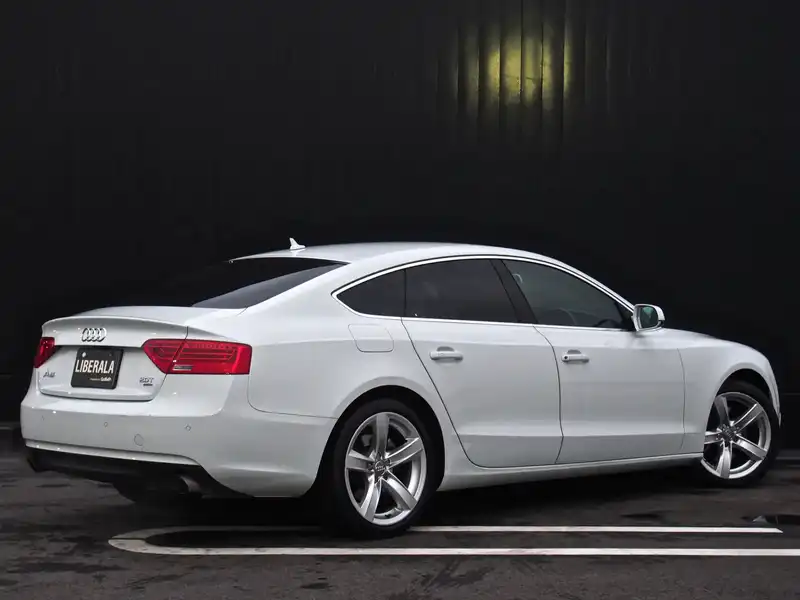 カタログ画像：Ａ５スポーツバック（A5 SPORTBACK） ２．０ＴＦＳＩクワトロ 2013年7月 DBA-8TCDNL 2000cc アイビスホワイト 燃費13.6km / l バック