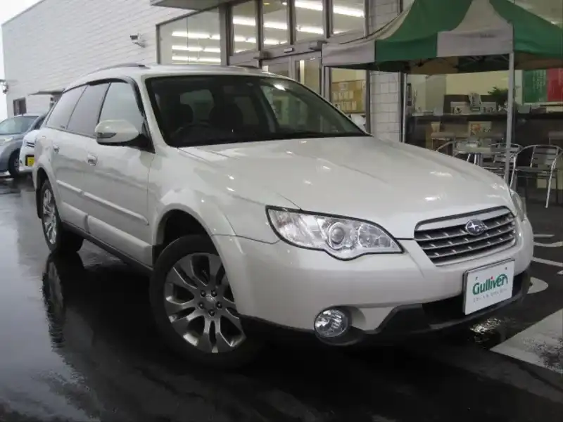 カタログ画像：レガシィアウトバック（LEGACY OUTBACK） ２．５ｉ 2006年5月 DBA-BP9 2500cc サテンホワイト・パール 燃費13.0km / l  メイン（その他）