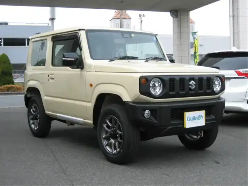 カタログ画像：ジムニー（JIMNY） ＸＬ スズキセーフティサポート装着車 2021年10月 3BA-JB64W 660cc ホワイト 燃費16.2km / l メイン