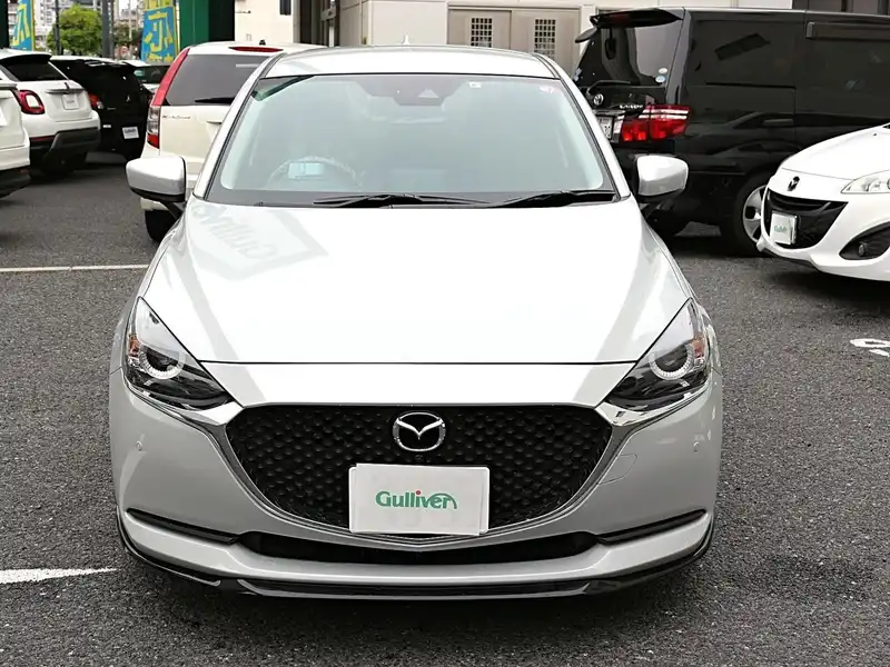 カタログ画像：ＭＡＺＤＡ２（MAZDA2） １５Ｓプロアクティブ 2019年9月 6BA-DJLFS 1500cc スノーフレイクホワイトパールマイカ 燃費19.0km / l フロント