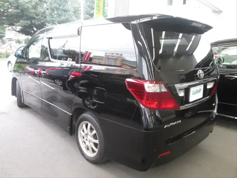 カタログ画像：アルファード（ALPHARD） ３５０Ｓ サイドリフトアップシート装着車 2008年5月 DBA-GGH25W 3500cc ブラック 燃費9.1km / l  バック