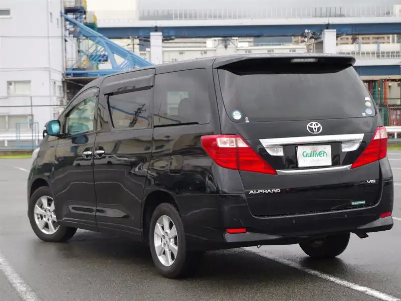 カタログ画像：アルファード（ALPHARD） ３５０Ｘ 2008年5月 DBA-GGH20W 3500cc ブラック 燃費9.5km / l  バック