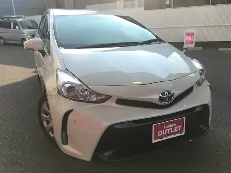 カタログ画像：プリウスα（PRIUS ALPHA） Ｓ Ｌセレクション 2014年11月 DAA-ZVW41W 1800cc ホワイトパールクリスタルシャイン 燃費26.2km / l メイン