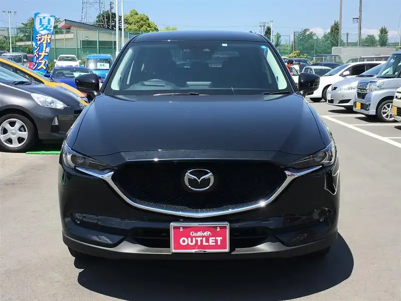 カタログ画像：ＣＸ－５（CX-5） ２５Ｓ Ｌパッケージ 2017年2月 DBA-KF5P 2500cc ディープクリスタルブルーマイカ 燃費14.6km / l フロント