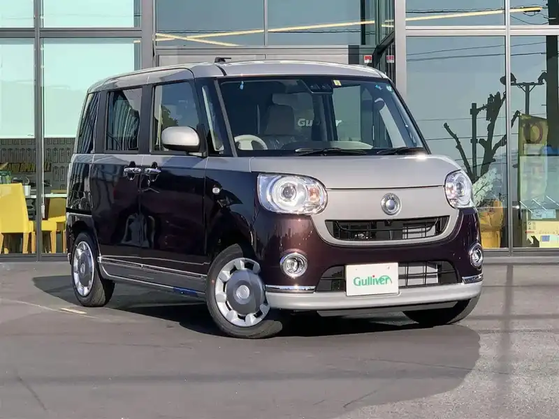 カタログ画像：ムーヴキャンバス（MOVE CANBUS） Ｇメイクアップリミテッド ＳＡⅢ 2019年6月 5BA-LA800S 660cc スムースグレーマイカメタリック×プラムブラウンクリスタルマイカorプラムブラウンクリスタルマイカ 燃費20.6km / l メイン（その他）