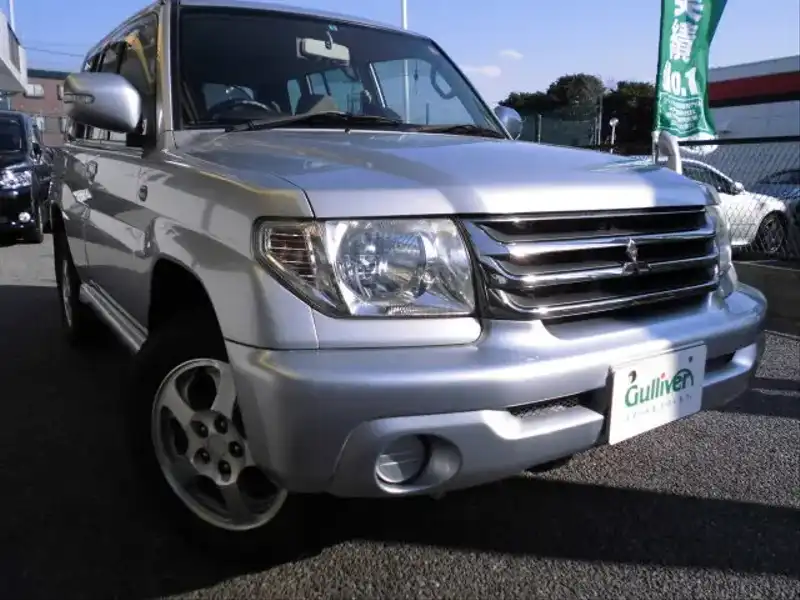 カタログ画像：パジェロイオ（PAJERO IO） アクティブフィールドエディション１．８ 2005年1月 TA-H76W 1800cc クールシルバーメタリック メイン