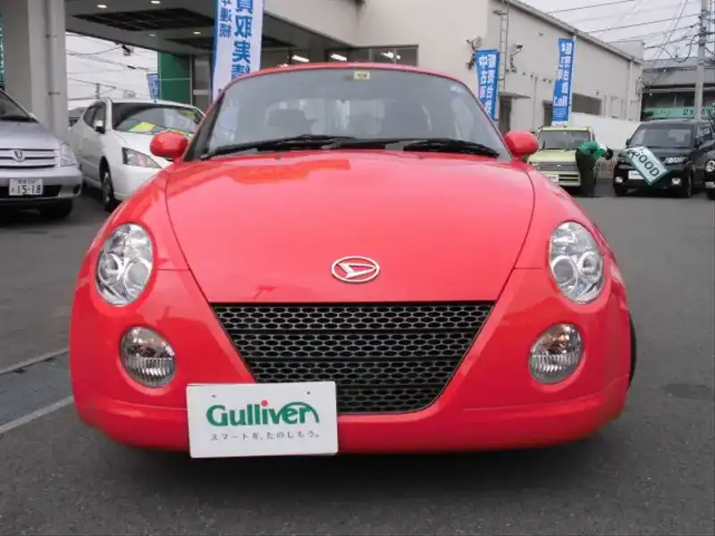 カタログ画像：コペン（COPEN） アクティブトップ 2010年8月 ABA-L880K 660cc ＤＣ・シャイニングレッド 燃費15.2km / l  フロント