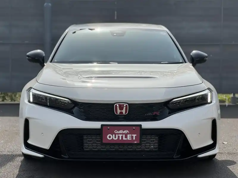 カタログ画像：シビック（CIVIC） タイプＲ レーシングブラックパッケージ 2025年1月 6BA-FL5 2000cc チャンピオンシップホワイト 燃費12.5km / l フロント
