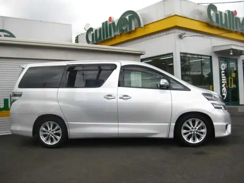 カタログ画像：ヴェルファイア（VELLFIRE） ２．４Ｚ 2008年8月 DBA-ANH25W 2400cc シルバーメタリック 燃費11.4km / l  外装