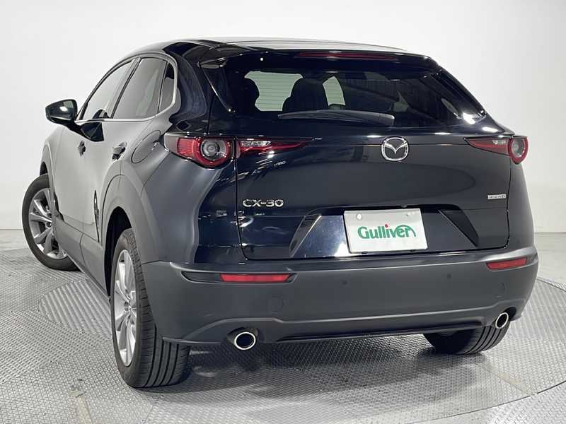 カタログ画像：ＣＸ－３０（CX-30） ＸＤ Ｓパッケージ 2024年7月 3DA-DM8R 1800cc ジェットブラックマイカ 燃費18.7km / l バック