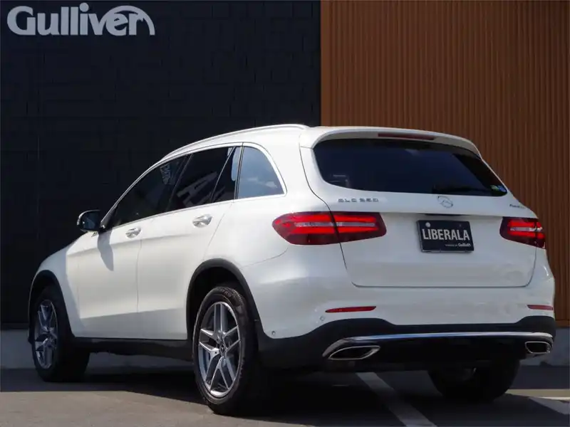 カタログ画像：ＧＬＣ（GLC-CLASS） ＧＬＣ２５０ ４マチックスポーツ（本革仕様） 2018年1月 DBA-253946 2000cc ポーラーホワイト（Ｓ） 燃費12.3km / l バック