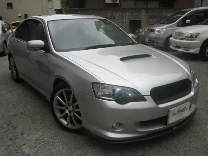 カタログ画像：レガシィＢ４（LEGACY B4） ２．０ＧＴスペックＢ 2003年6月 TA-BL5 2000cc ブリリアントシルバー・メタリック 燃費12.0km / l  メイン