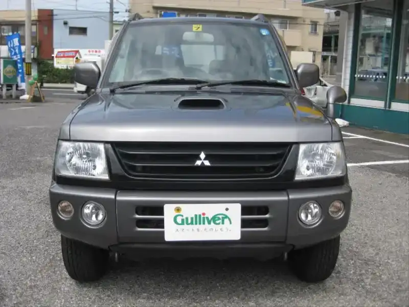 カタログ画像：パジェロミニ（PAJERO MINI） スペシャルカラーエディション ＶＲ 2003年5月 TA-H58A 660cc ダークグレーメタリック／ブラックマイカ／ダークグレーメタリック・３ウェイ２トーン フロント