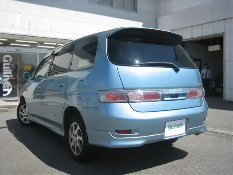 カタログ画像：ガイア（GAIA） Ｓエディション 2002年8月 TA-ACM15G 2000cc ブルーメタリック 燃費13.2km / l  バック