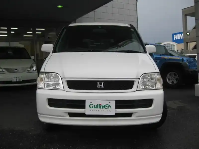 カタログ画像：ステップワゴン（STEPWAGON） ウルトラ フィールドデッキ 回転対座シート 2000年8月 GF-RF1 2000cc タフタホワイト 燃費10.6km / l  フロント