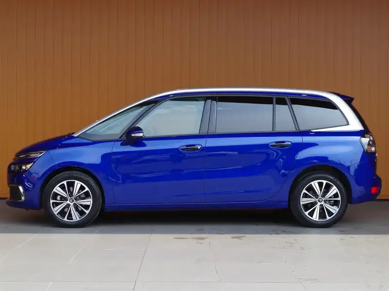 カタログ画像：グランドＣ４ ピカソ（GRAND C4 PICASSO） シャイン ブルーＨＤｉ 2017年3月 LDA-B787AH01 2000cc ラズーリ ブルー 燃費18.0km / l 外装