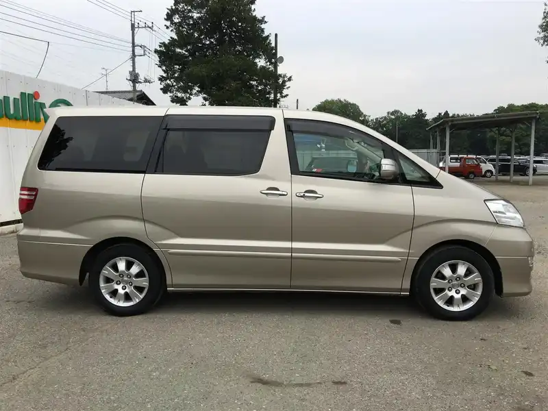 カタログ画像：アルファードＶ（ALPHARD V） ＡＸ Ｌエディション 2005年4月 DBA-ANH15W 2400cc ゴールドメタリック 燃費9.4km / l  外装