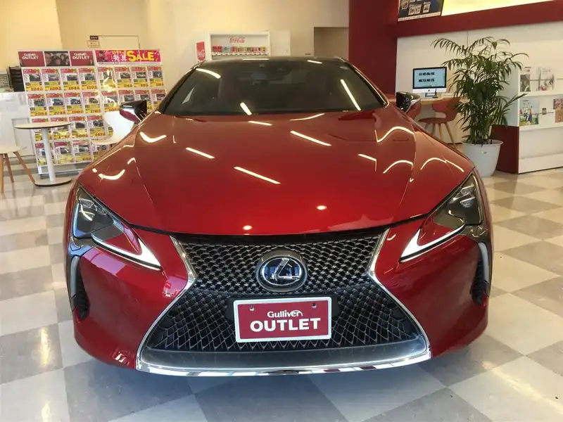 カタログ画像：ＬＣ（LC） ＬＣ５００ｈ Ｓパッケージ 2017年3月 DAA-GWZ100 3500cc ガーネットレッドマイカ 燃費15.8km / l フロント