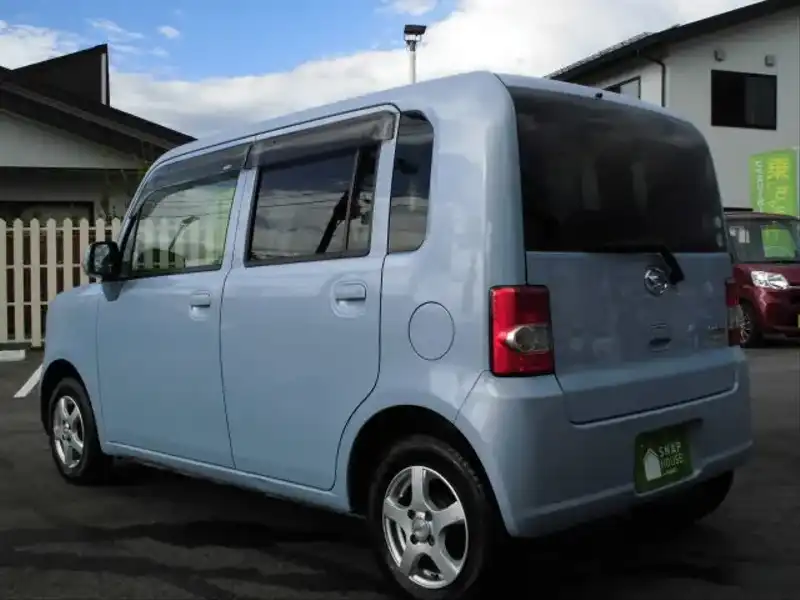 カタログ画像：ムーヴコンテ（MOVE CONTE） Ｌ 2009年12月 DBA-L575S 660cc ミストブルーマイカメタリック 燃費18.4km / l  バック