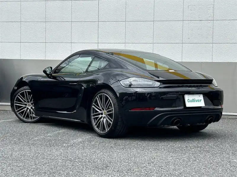 カタログ画像：７１８ケイマン（718 CAYMAN） ７１８ケイマンＧＴＳ ４．０ 2022年6月 7BA-982M40 4000cc ジェットブラックメタリック バック
