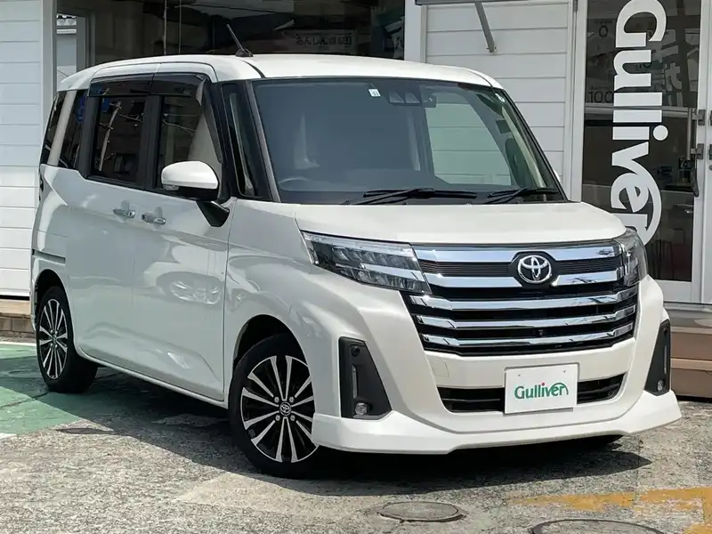 カタログ画像：ルーミー（ROOMY） カスタムＧ－Ｔ 2024年12月 4BA-M900A 1000cc パールホワイトⅢorブラックマイカメタリック×パールホワイトⅢ 燃費16.8km / l メイン