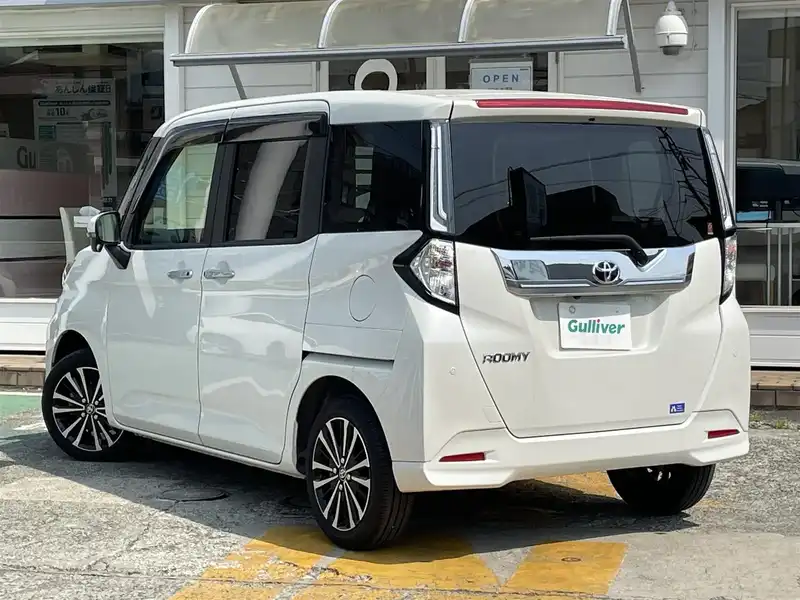 カタログ画像：ルーミー（ROOMY） カスタムＧ－Ｔ 2024年12月 4BA-M900A 1000cc パールホワイトⅢorブラックマイカメタリック×パールホワイトⅢ 燃費16.8km / l バック