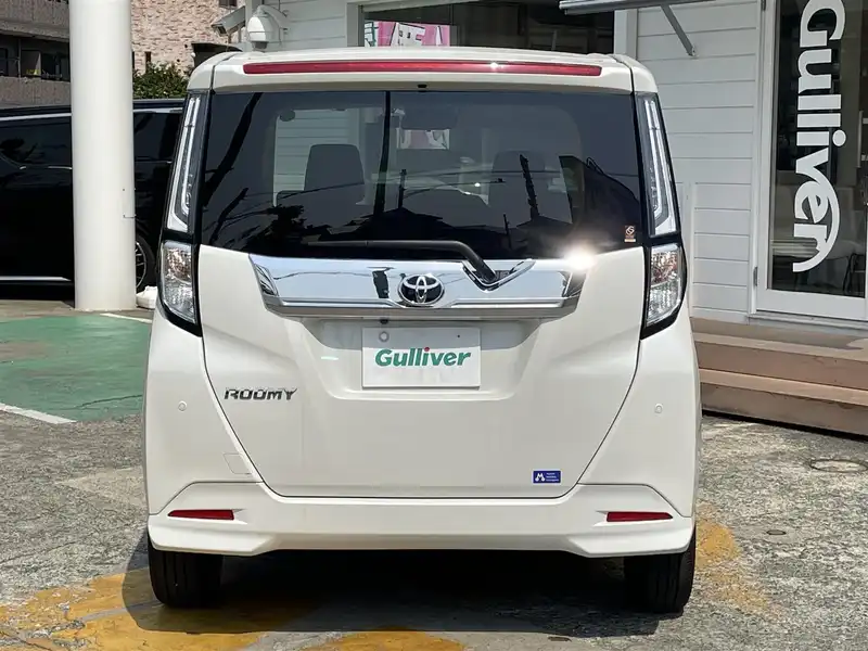 カタログ画像：ルーミー（ROOMY） カスタムＧ－Ｔ 2024年12月 4BA-M900A 1000cc パールホワイトⅢorブラックマイカメタリック×パールホワイトⅢ 燃費16.8km / l バック