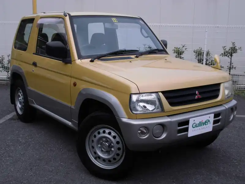 カタログ画像：パジェロミニ（PAJERO MINI） Ｘ 1998年10月 GF-H53A 660cc キャンベルイエロー（Ｍ）／シンフォニックシルバー（Ｍ）・２トーン メイン（その他）