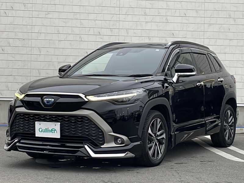 カタログ画像：カローラクロス（COROLLA CROSS） ハイブリッド Ｚ 2021年9月 6AA-ZVG11 1800cc アティチュードブラックマイカ 燃費26.2km / l フロント
