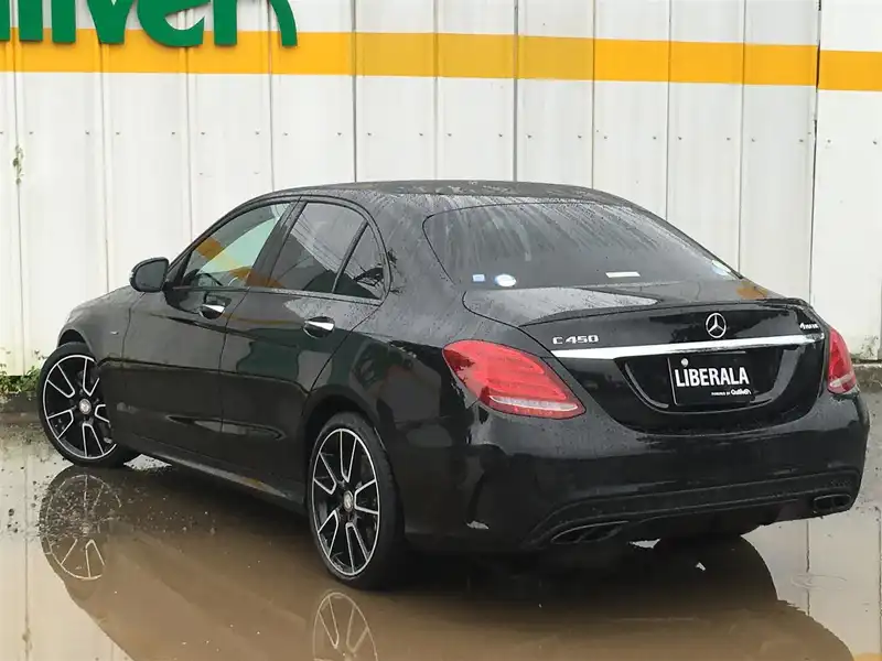 カタログ画像：Ｃクラス（C-CLASS） Ｃ４５０ ＡＭＧ ４マチック 2015年7月 CBA-205064 3000cc オブシディアンブラック（Ｍ） 燃費12.0km / l バック