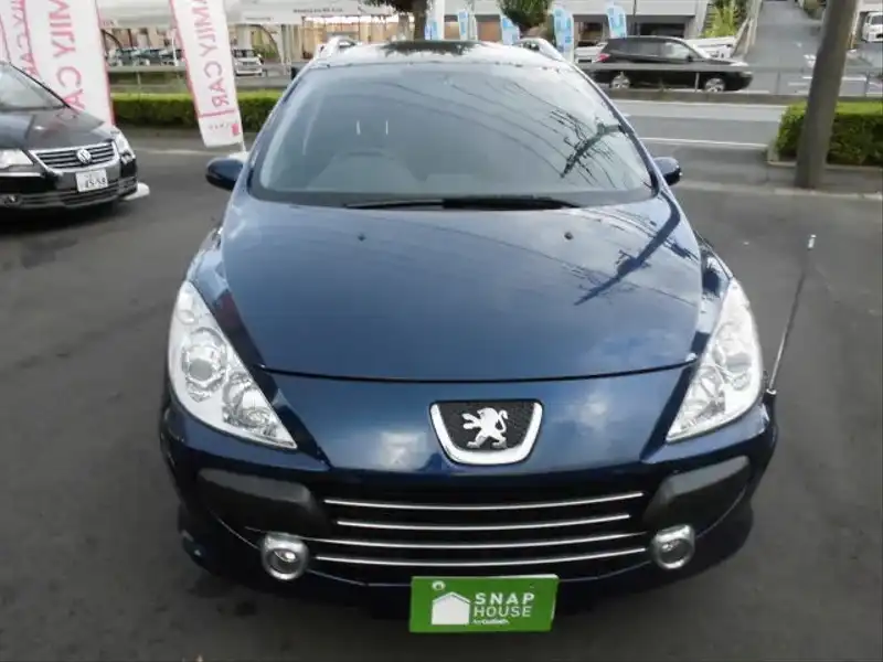 カタログ画像：３０７（307） ＳＷ １．６ 2006年5月 GH-3EHNFU 1600cc モンテベロ・ブルー 燃費10.6km / l  フロント