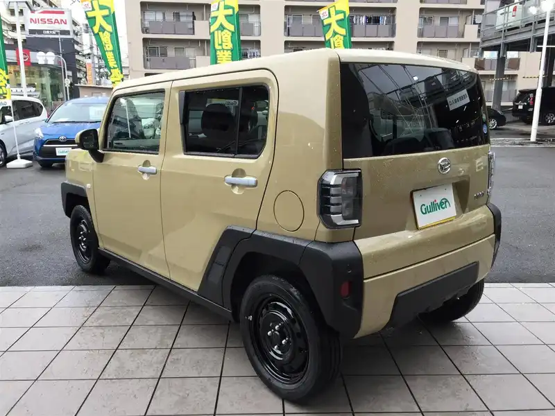 カタログ画像：タフト（TAFT） Ｘターボ 2021年5月 5BA-LA910S 660cc サンドベージュメタリック 燃費19.6km / l バック