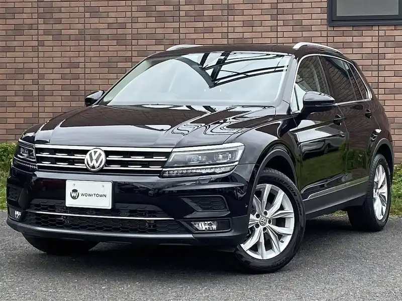 カタログ画像：ティグアン（TIGUAN） ＴＳＩ ハイライン 2020年1月 ABA-5NCZD 1400cc ディープブラックパールエフェクト 燃費13.0km / l フロント