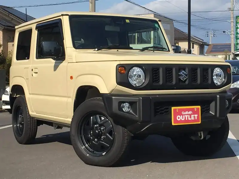 カタログ画像：ジムニー（JIMNY） ＸＬ 2021年10月 3BA-JB64W 660cc キネティックイエローorシフォンアイボリーメタリック 燃費14.3km / l メイン