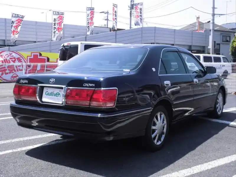 カタログ画像：クラウン（CROWN） ロイヤルサルーンＦｏｕｒ プレミアム 2002年1月 TA-JZS179 3000cc ダークブルーマイカ 燃費8.2km / l  外装