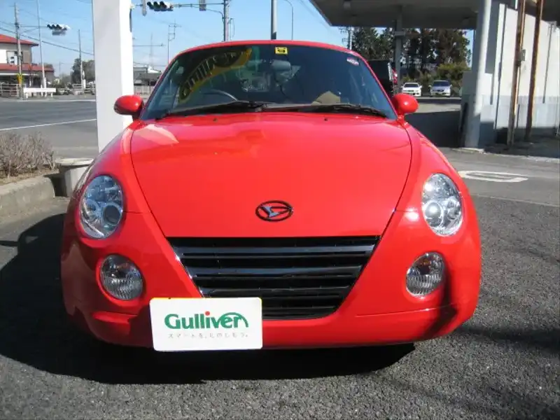 カタログ画像：コペン（COPEN） アルティメットエディションⅡ 2008年12月 ABA-L880K 660cc ＤＣ・シャイニングレッド 燃費18.0km / l  フロント